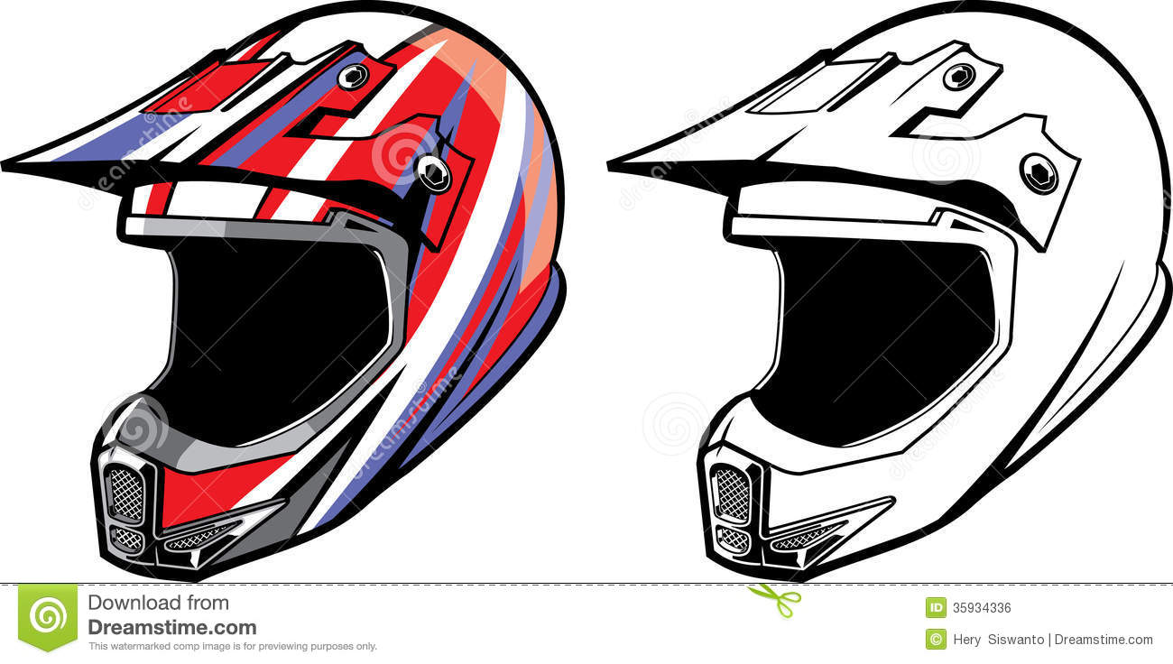 Dirt Bike Helmet Clip Art