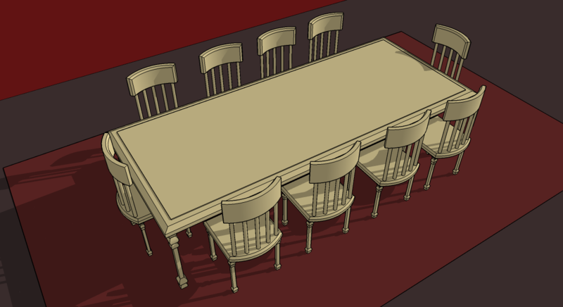 Drawing Top View of Dining Room Tables Drawing Top View of Dining Room Tables