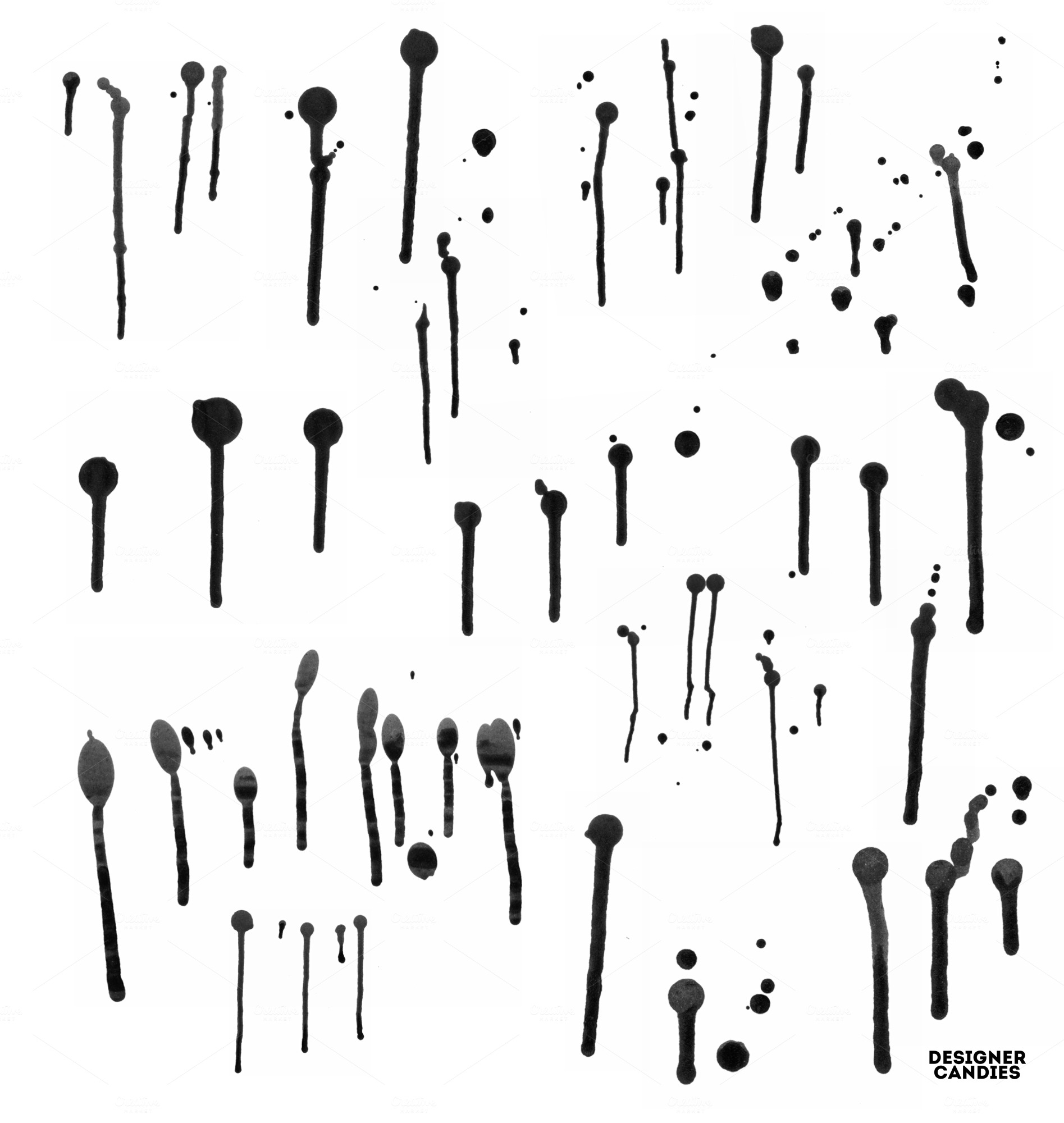 Dripping Paint Photoshop Brushes