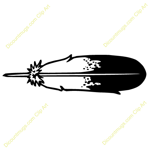 Eagle Feather Outline Clip Art