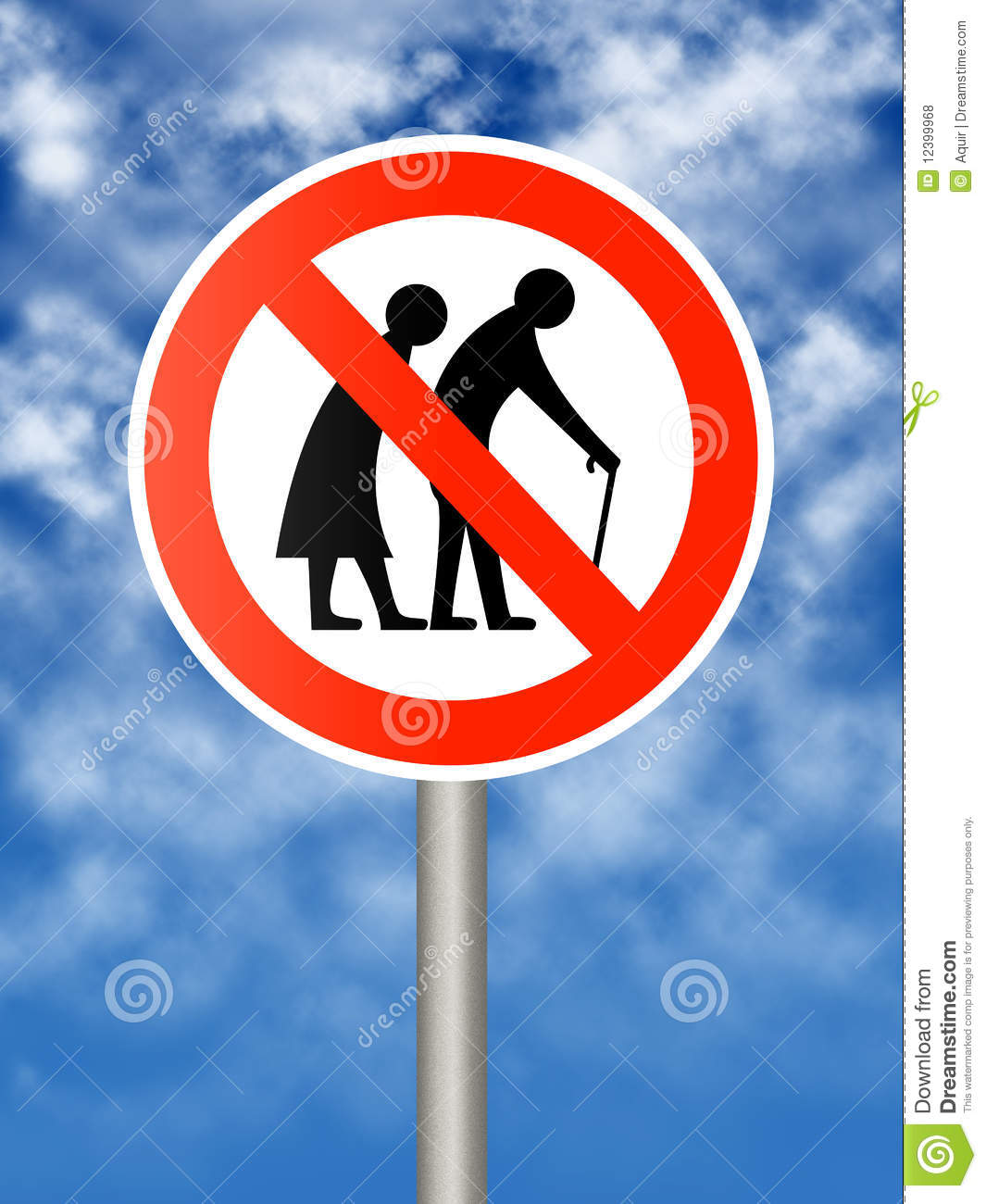 Elderly People Sign