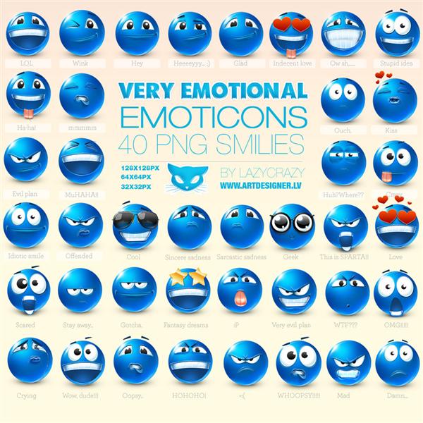 Emotional Icons Emoticons