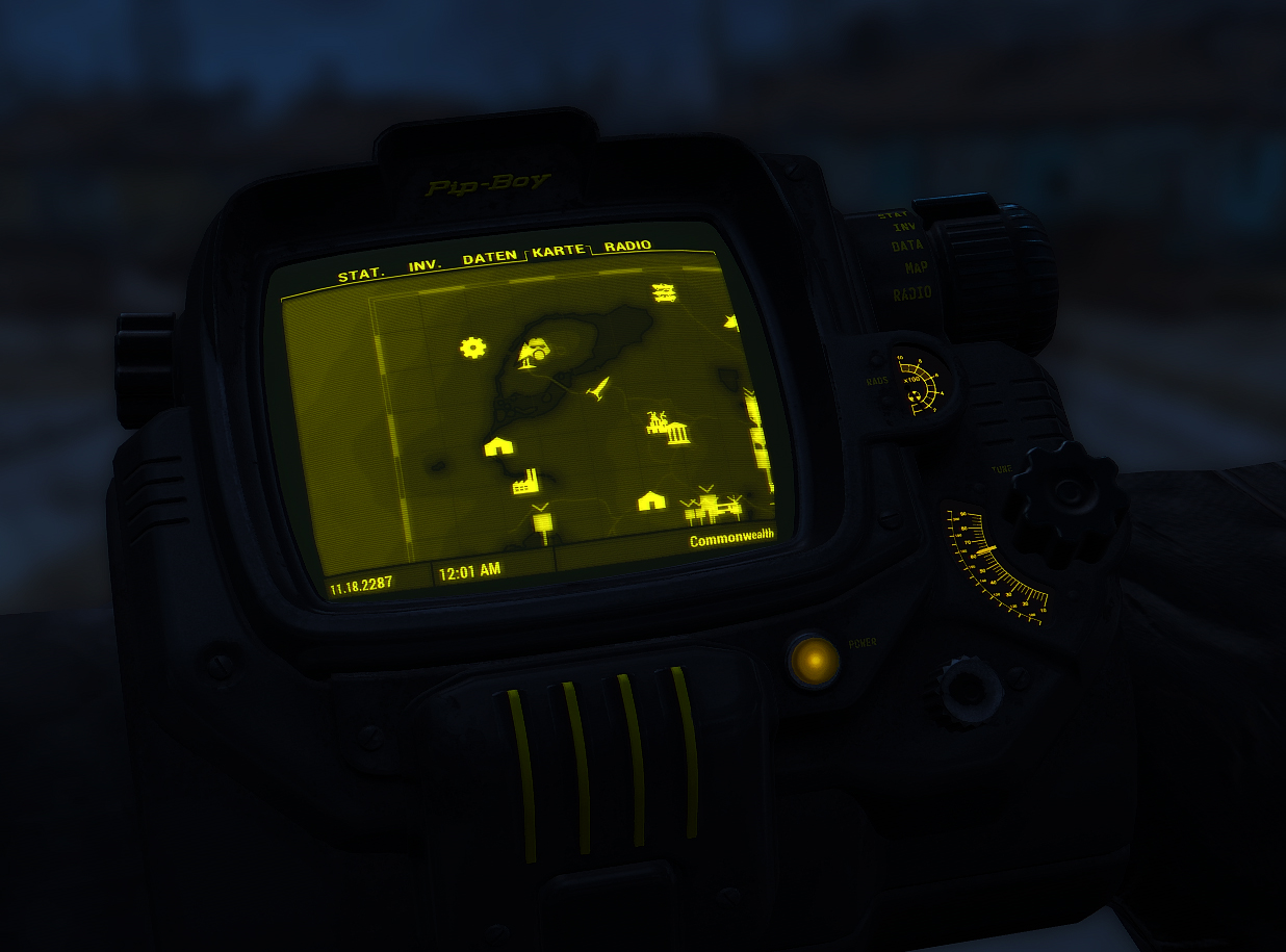 Fallout PIP Boy Black and White