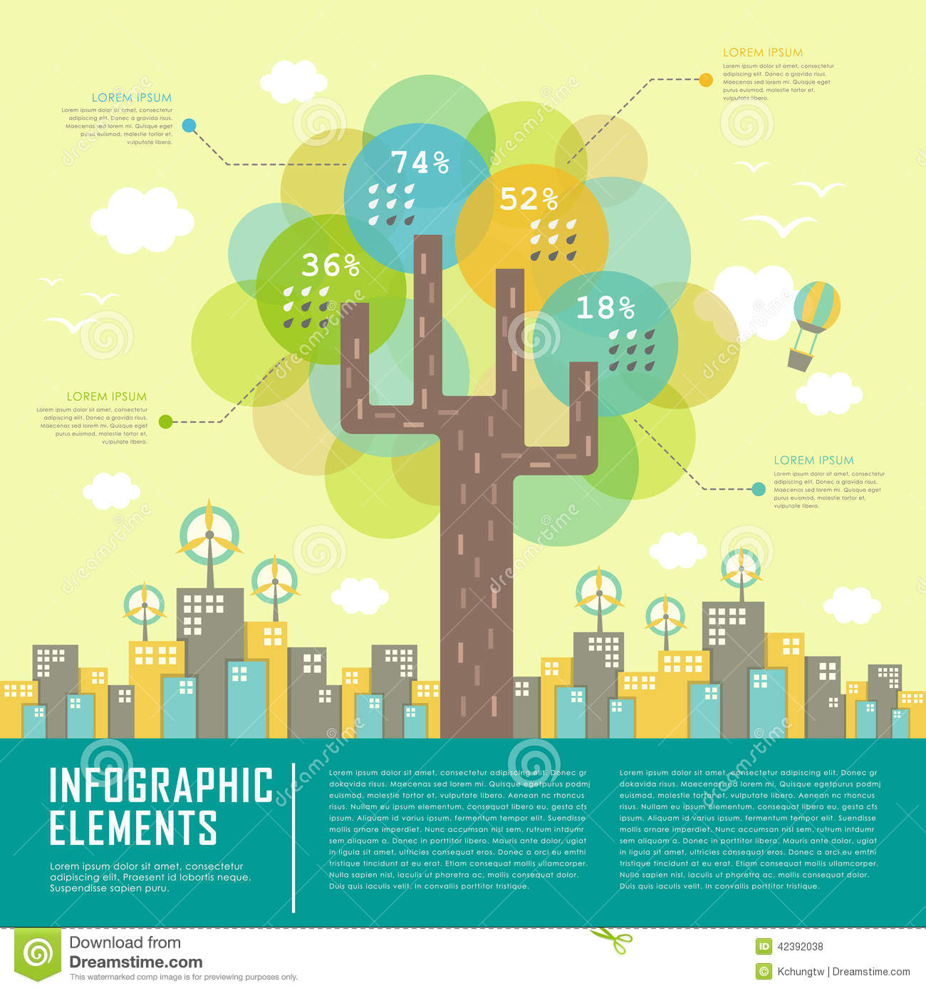 Flat Design Tree Illustrations