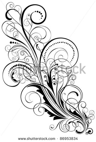 Floral Swirl Design