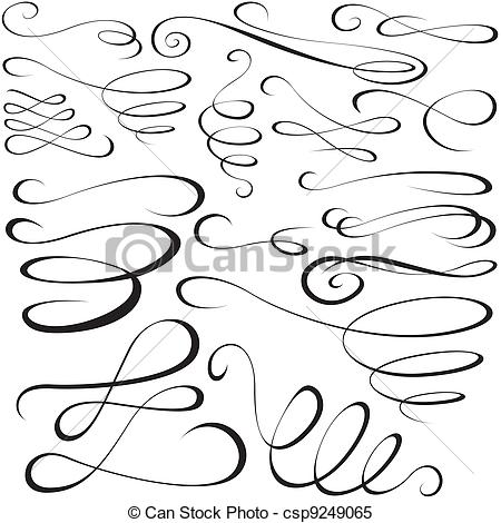 Free Calligraphic Design Elements Clip Art