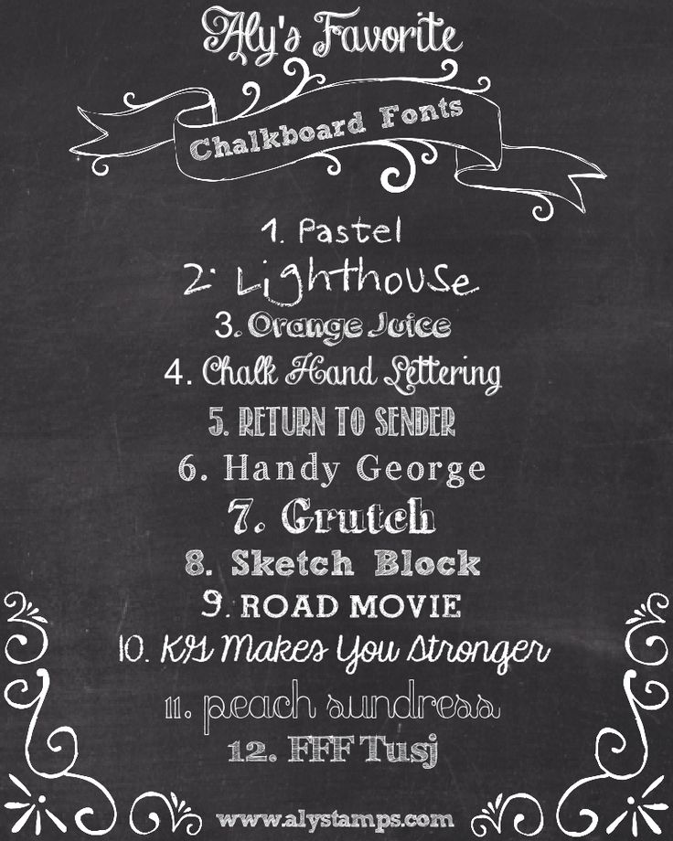 Free Chalkboard Fonts