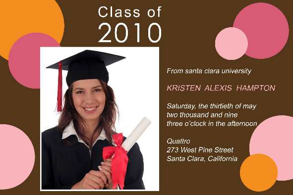 Free Graduation Announcement Templates Photoshop