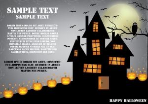 Free Halloween Vector Haunted House