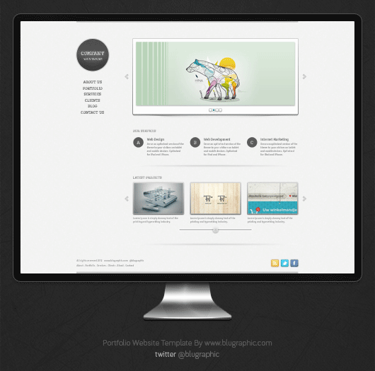 Free Portfolio Website Template Free Portfolio Website Template