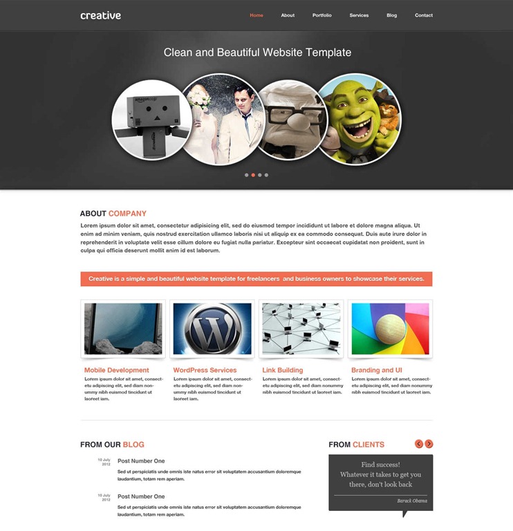 Free Portfolio Website Template