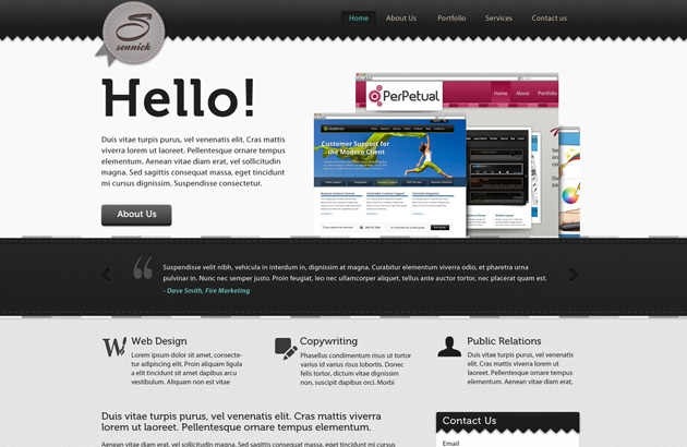 Free Portfolio Website Template