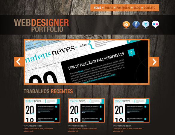 Free Portfolio Website Template Free Portfolio Website Template