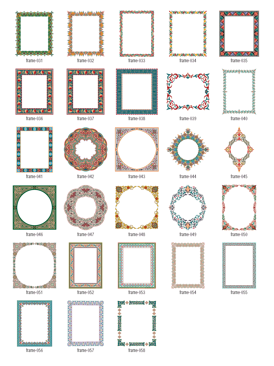 Free Vector Frames