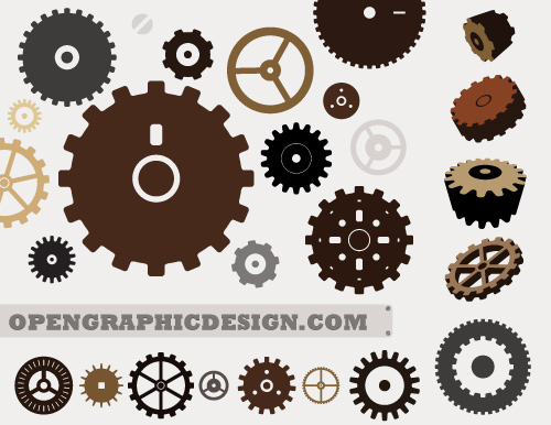 Free Vector Gear Graphics