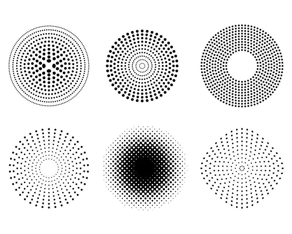 Free Vector Halftone Dot Pattern