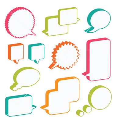 Free Vector Speech Bubbles