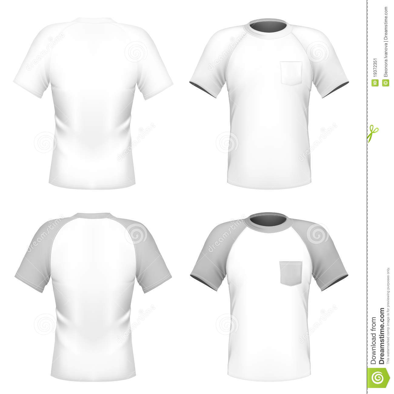 Front Pocket T-Shirt Template