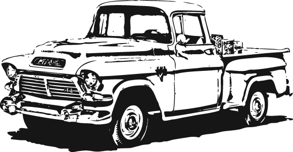 GMC Pick Up Truck Clip Art