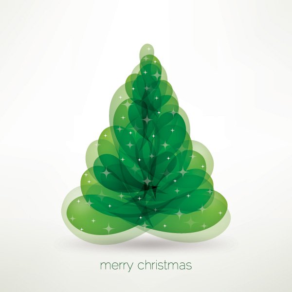 Graphic Tree Merry Christmas