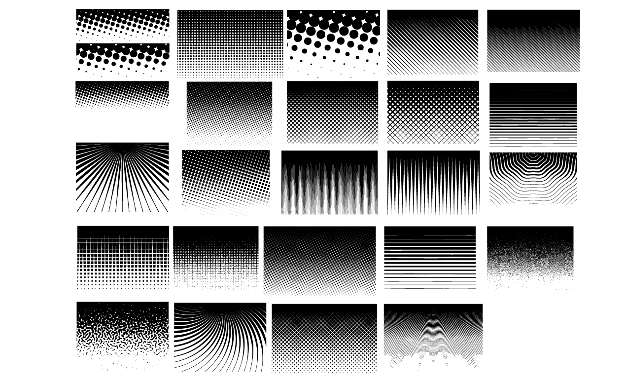 19 Halftone Vector Pattern Images