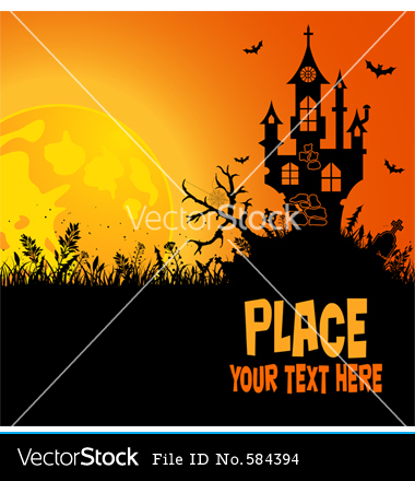 Halloween Haunted House Vector