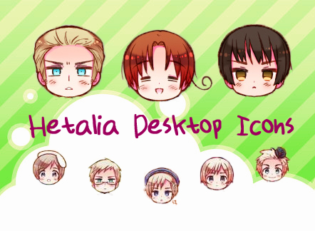 Hetalia Desktop Icons