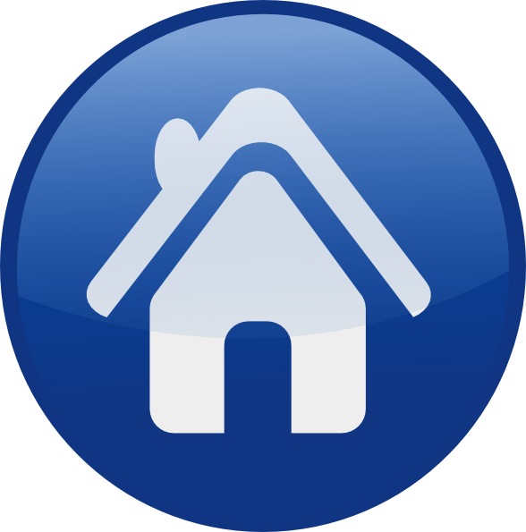 15 Blue Home Icon Clip Art Images