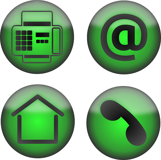 Home Phone Email Icons