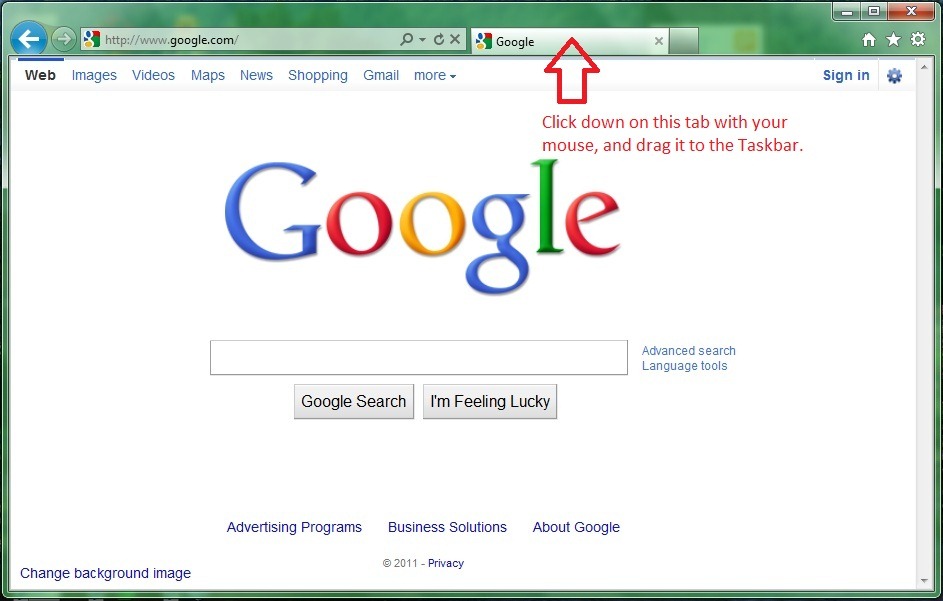 How to Get Internet Explorer Icon On Taskbar