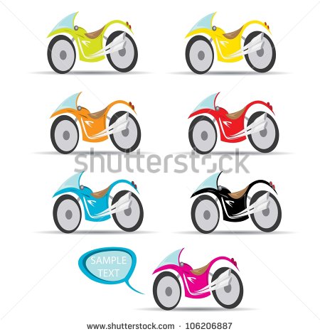 Icon Motorcycle Logo Vector