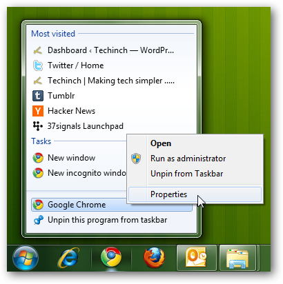 Internet Windows 7 Taskbar Icon