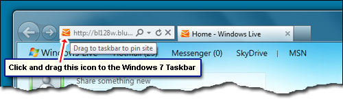 Internet Windows 7 Taskbar Icon