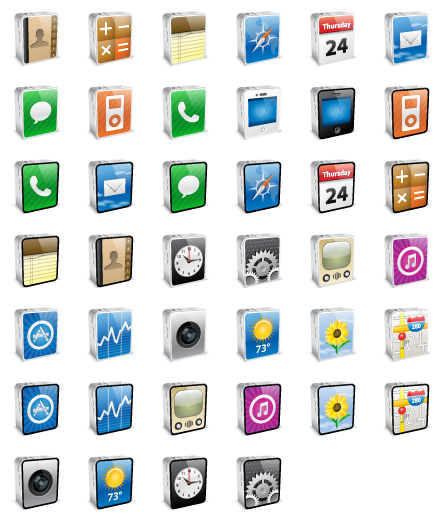 iPhone 4 Icons