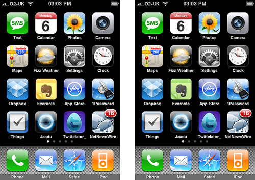 iPhone Icons On Screen