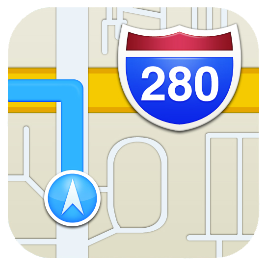 iPhone Map App Icon