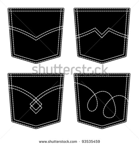 Jean Pocket Vector