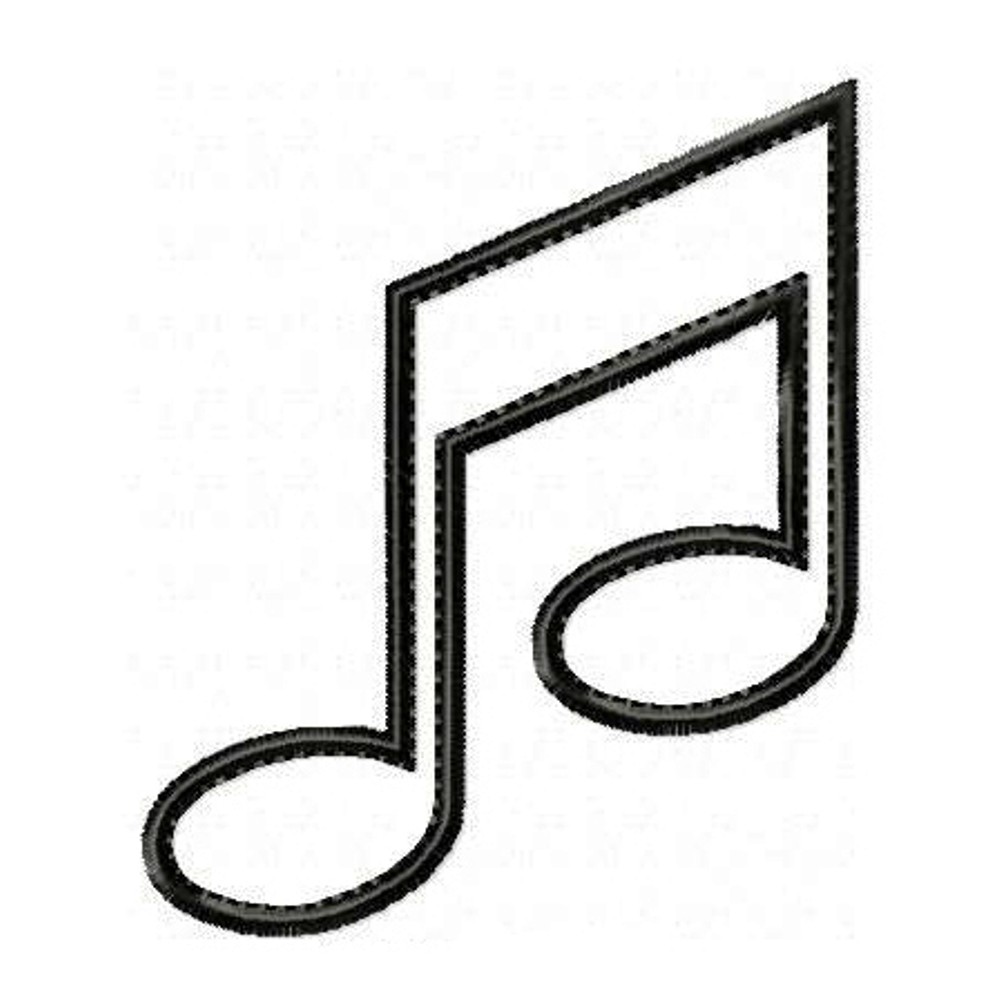 Large Music Notes Embroidery Large Music Notes Embroidery