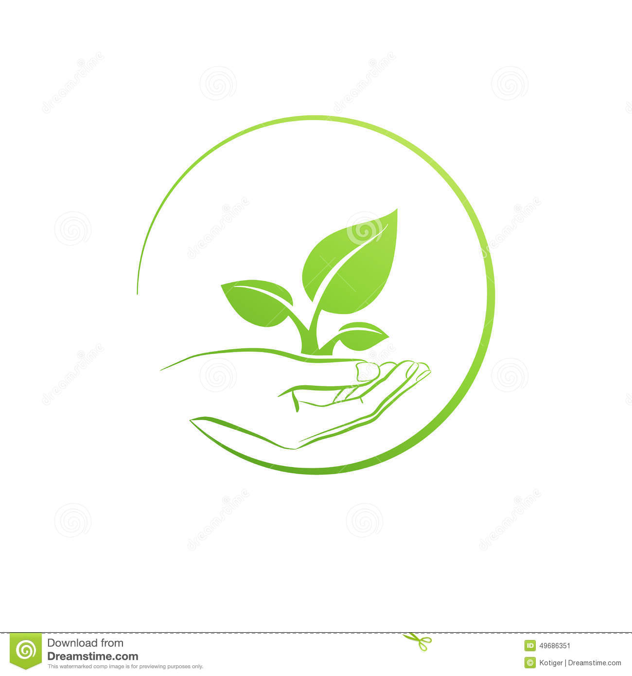 Logo Hands Holding Plant