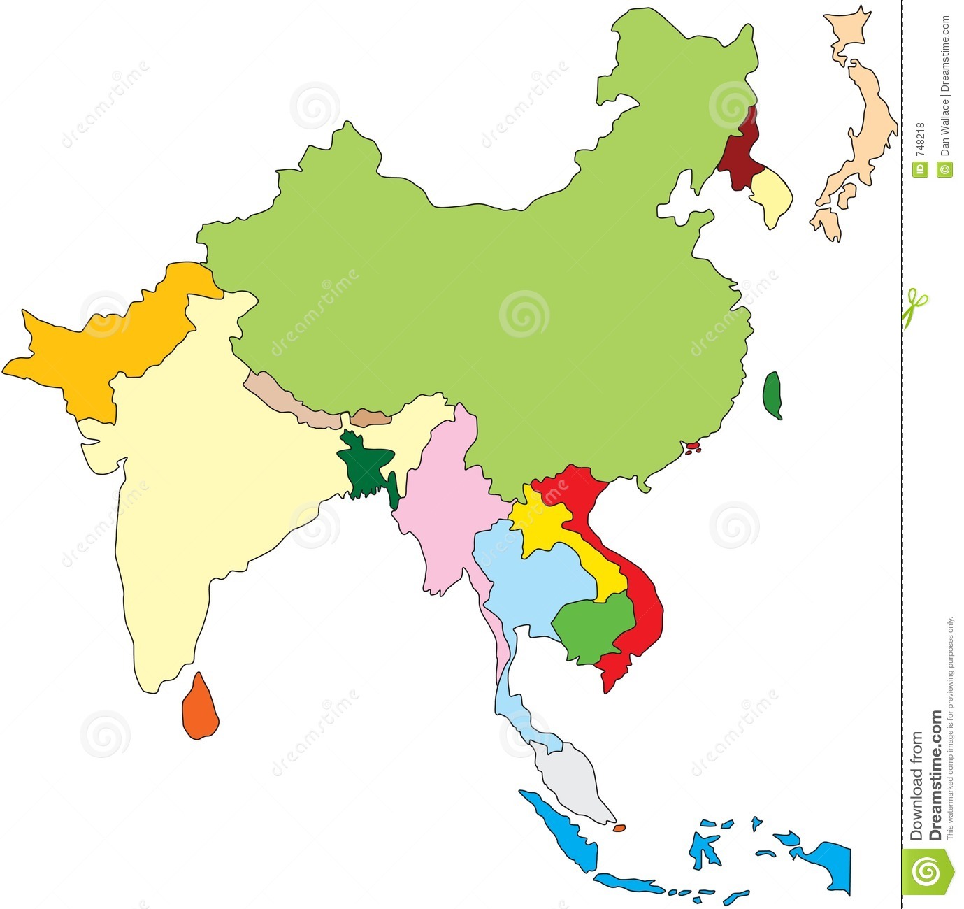 Map of South East Asia Countries