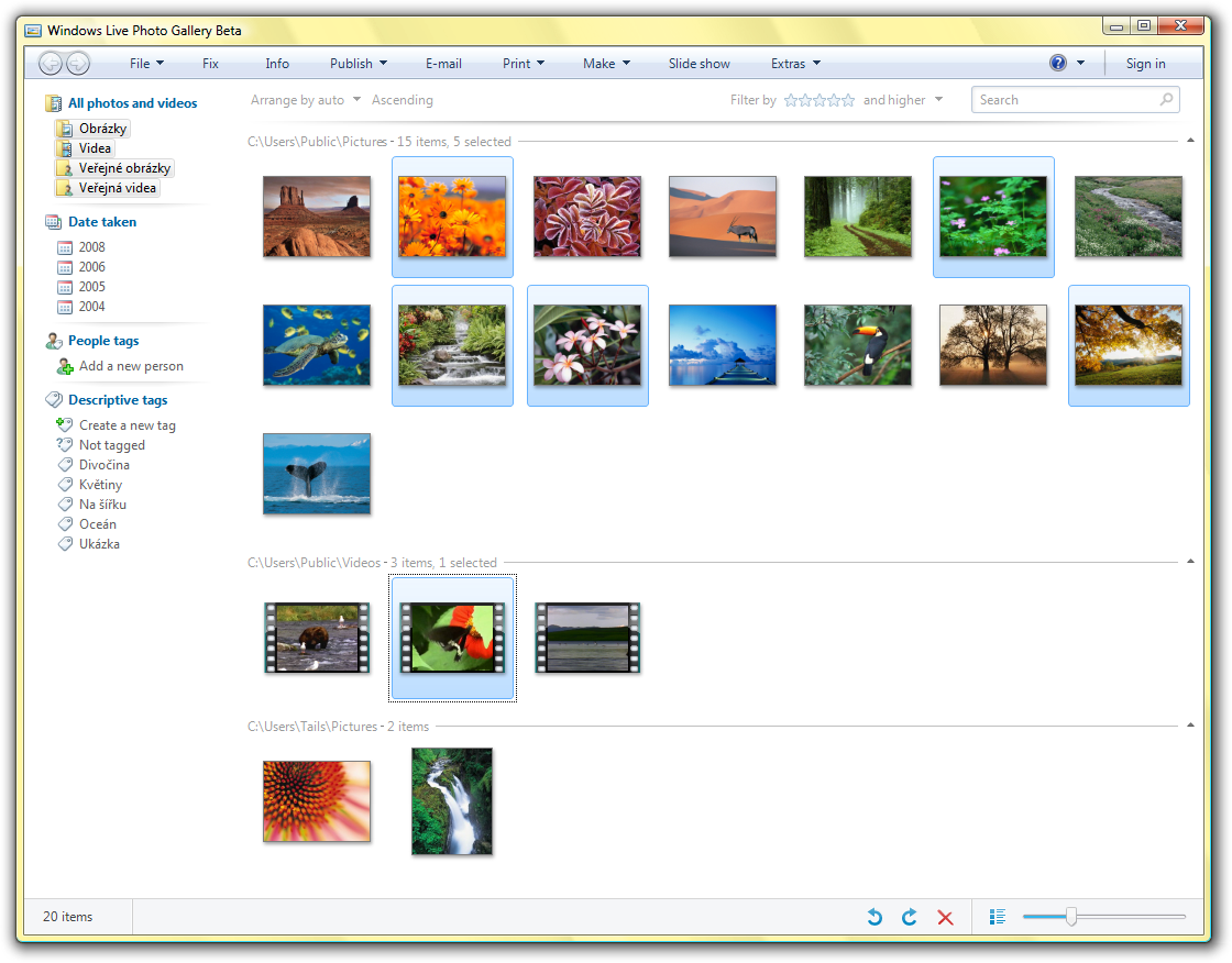 Microsoft Windows Live Photo Gallery