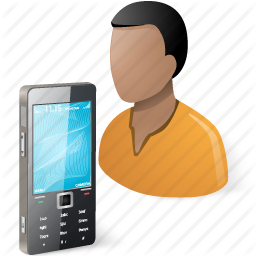 Mobile Phone User Icon