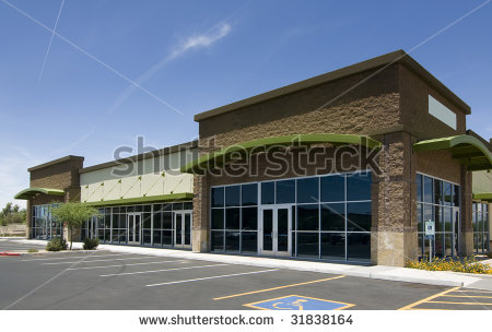 Modern Retail Strip Mall