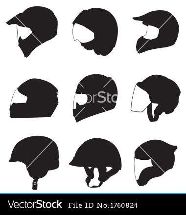 Motorcycle Helmet Vector Art