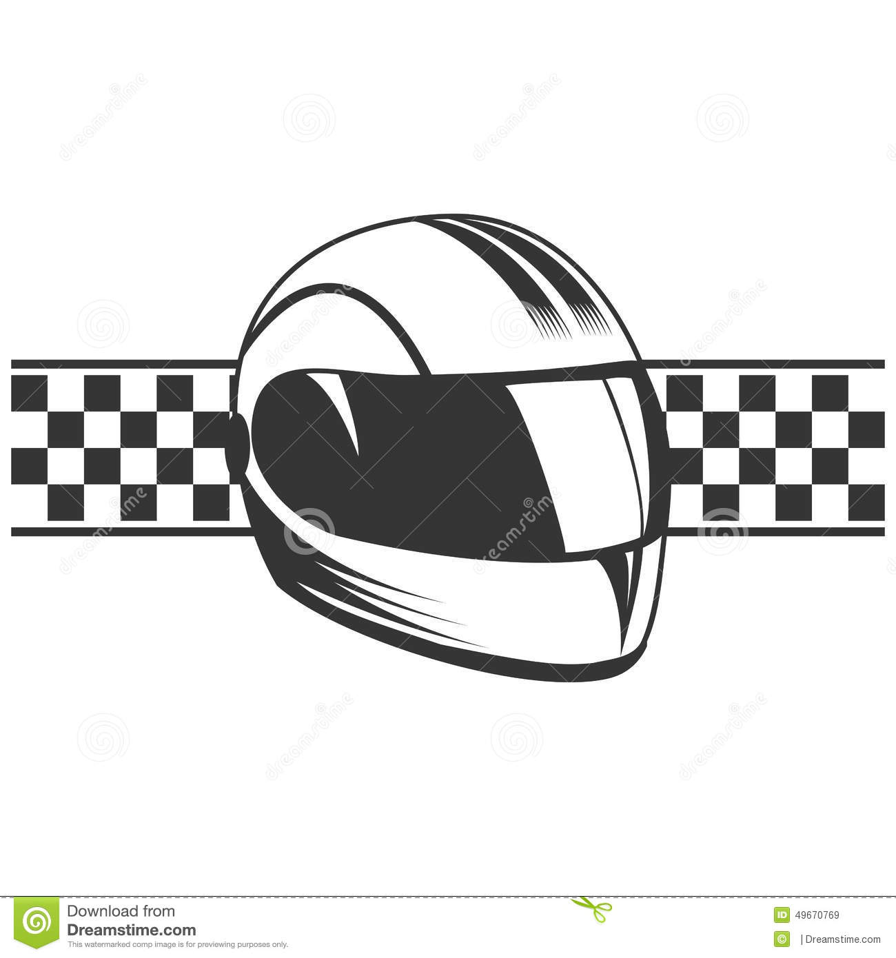 Motorcycle Helmet Vector