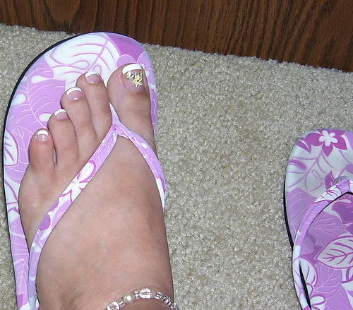 Nail Toe French Pedicure Designs