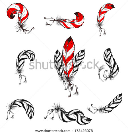 Native American Eagle Feather Logos