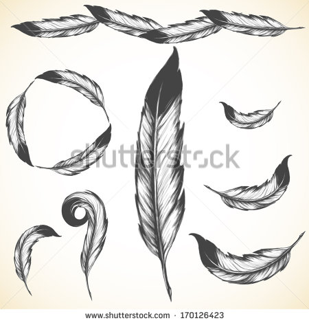 Native American Feather Vector