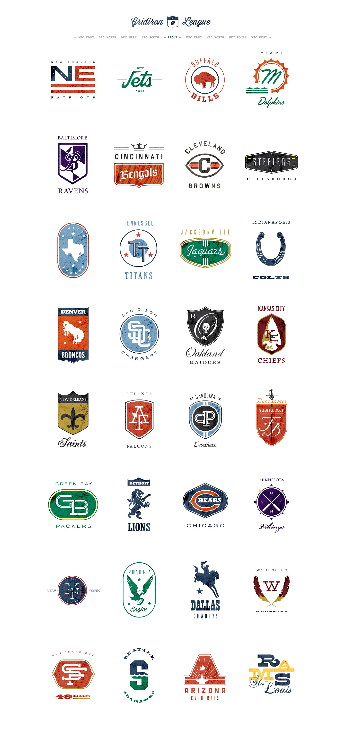 NFL Team Logos and Names