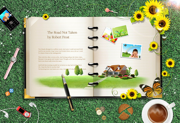 Notepad PSD Photoshop